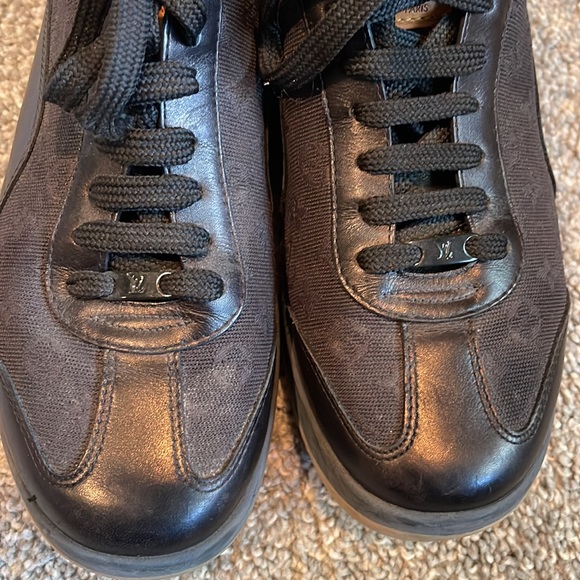 Louis Vuitton Canvas and Leather Monogram Sneakers - Picture 5 of 8